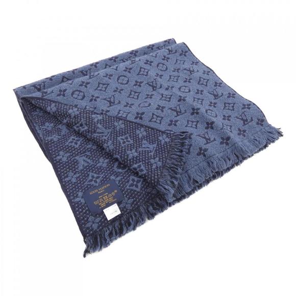 LOUIS VUITTON Navy Scarf - Picture 1 of 4